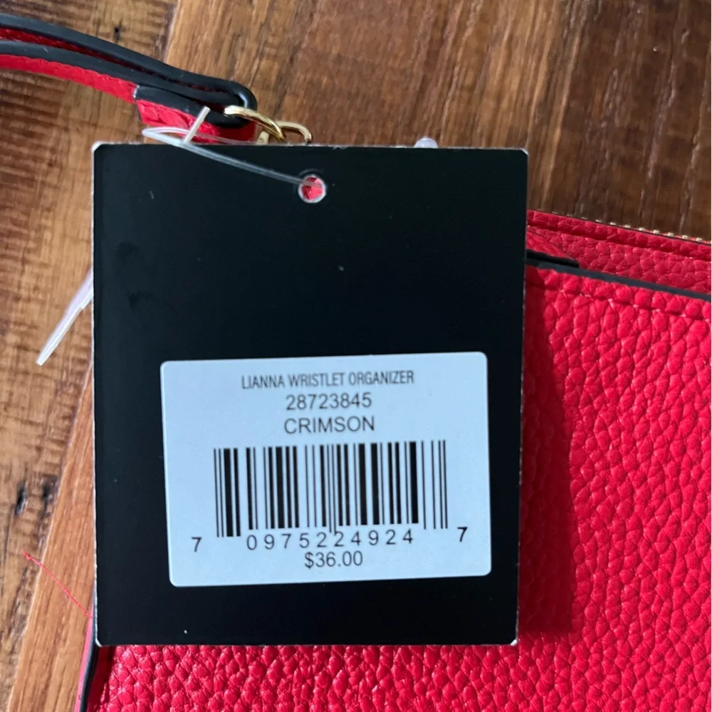 NWT Nanette Lepore Liana Wallet Wristlet Organizer Red - Picture 9 of 10